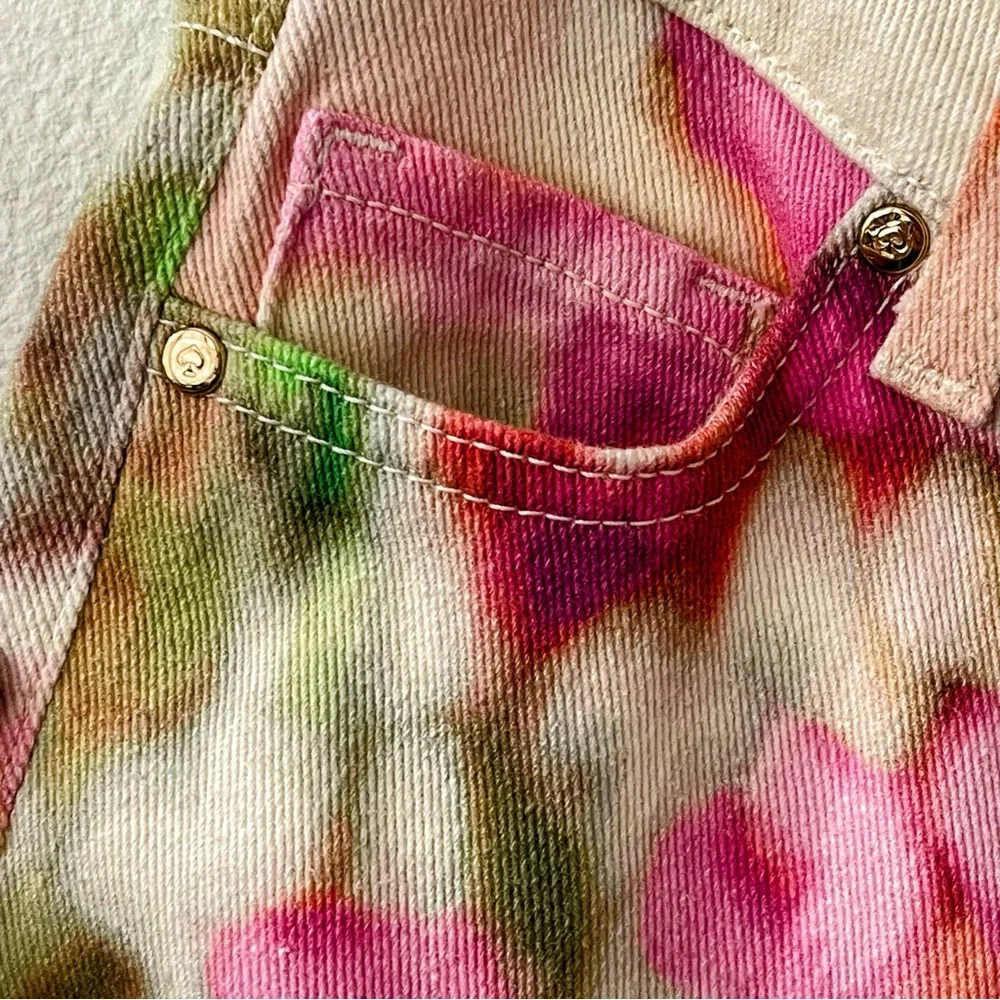 Kate Spade Perry Street Watercolor Play Hooky Cropped Jeans 24